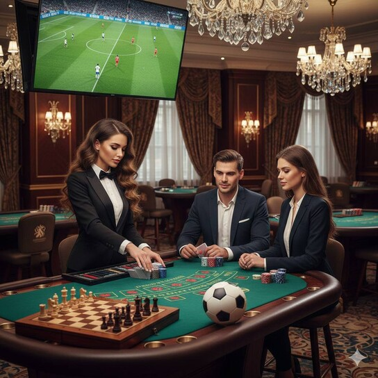 棋牌小组主视觉，象棋与围棋元素